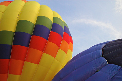 Balloons being inflated