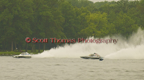 Rolling Thunder (GP88 on the left) and Miss Dinomytes (GP46) race past the Start/Finish line Rolling Thunder (GP88 on the left) and Miss Dinomytes (GP46) race past the Start/Finish line
